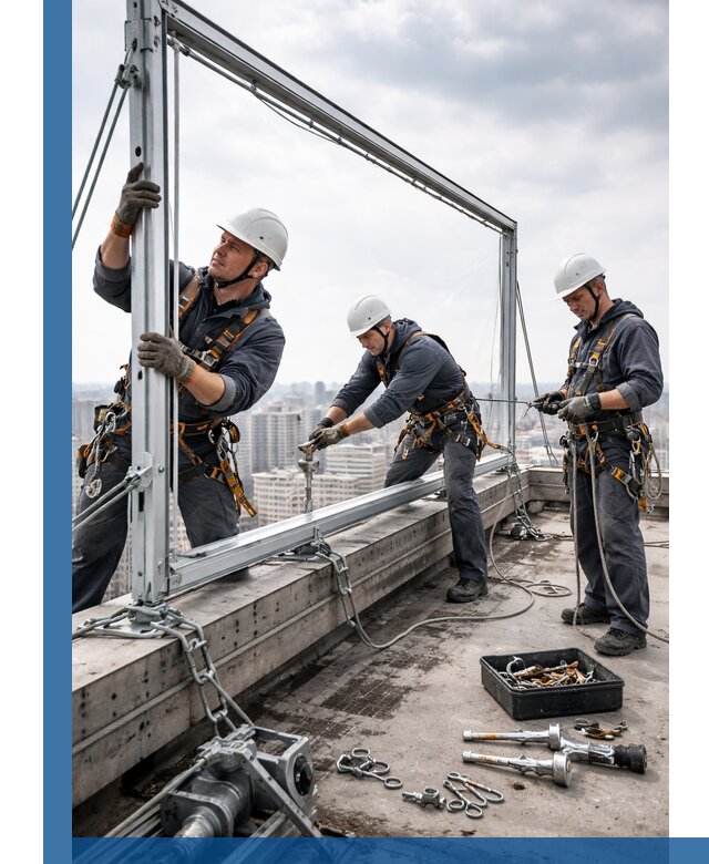 Монтаж крышных рекламных конструкций под ключ в Владивостоке