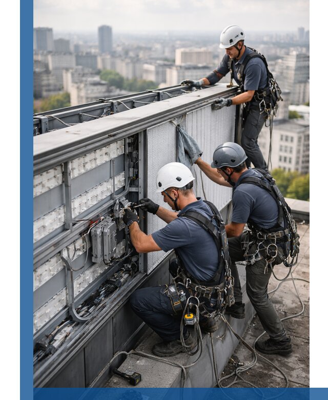 Профессиональное обслуживание крышной рекламы в Владивостоке под ключ