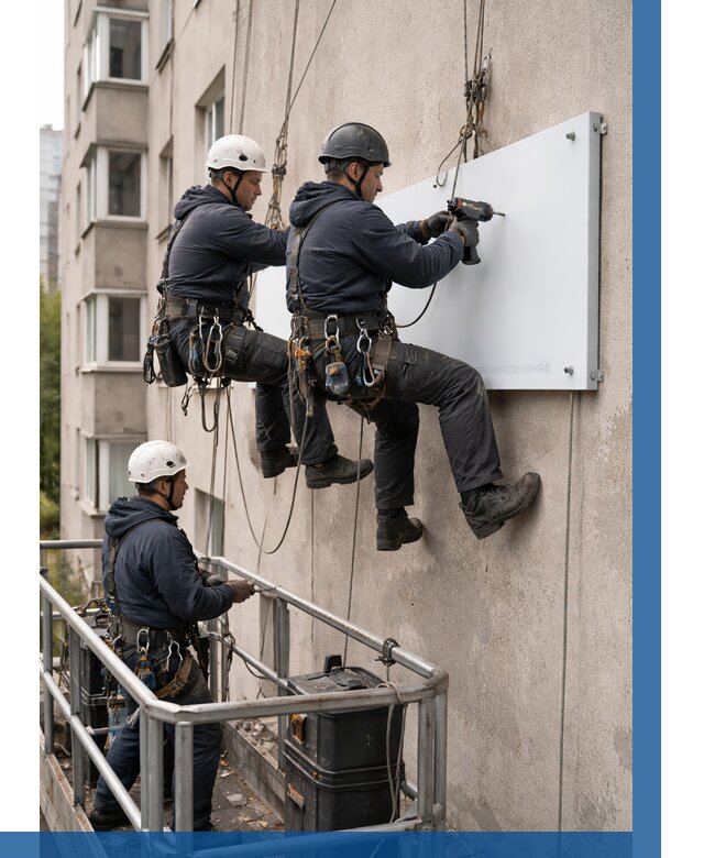 Монтаж табличек и указателей в Владивостоке от 3558 р. | ВЫСОТНИК-Влд