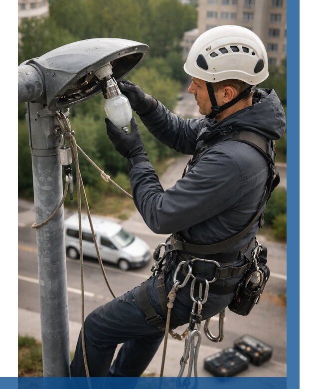 Замена ламп на высоте в Владивостоке от 2542 р. | ВЫСОТНИК-Влд