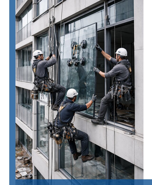 Фасадное остекление и монтаж витражей зданий в Владивостоке под ключ