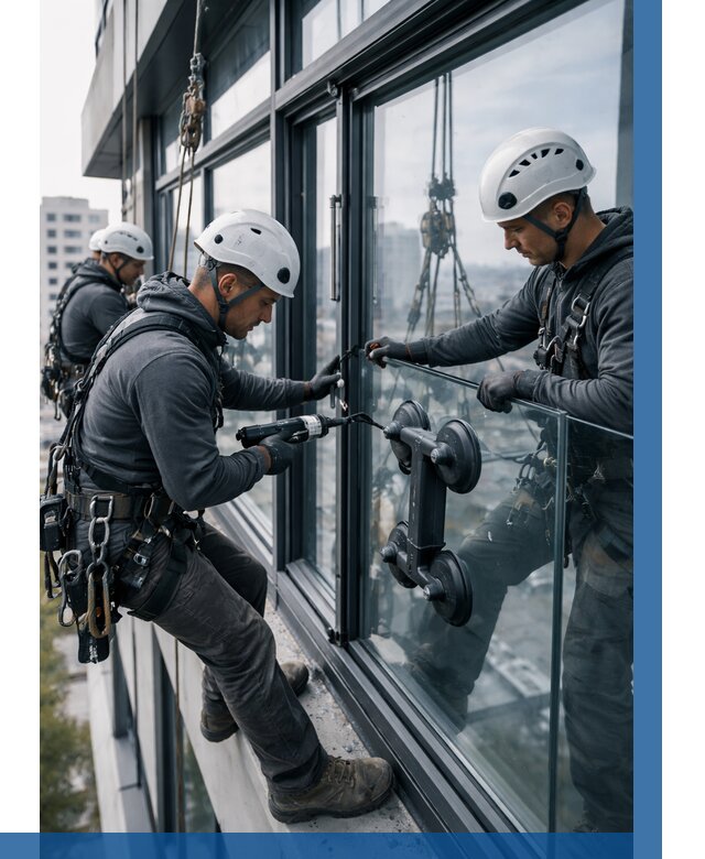 Витражное остекление зданий в Владивостоке от 3558 р. | ВЫСОТНИК-Влд