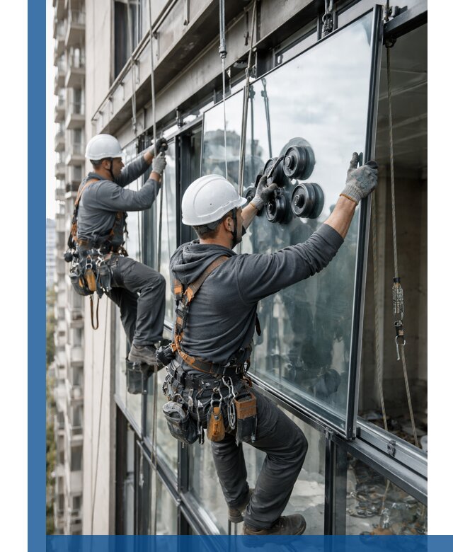 Витражное остекление фасадов и лоджий в Владивостоке под ключ