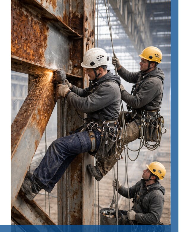 Зачистка металла от ржавчины в Владивостоке от 356 р. | ВЫСОТНИК-Влд