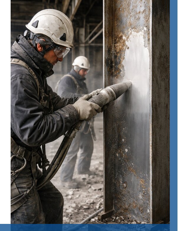 Удаление старой краски с металла в Владивостоке от 457 р. | ВЫСОТНИК-Влд