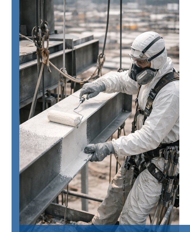 Профессиональная огнезащитная обработка металлоконструкций в Владивостоке