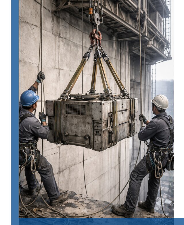 Такелажные работы на высоте, подъем и монтаж грузов в Владивостоке