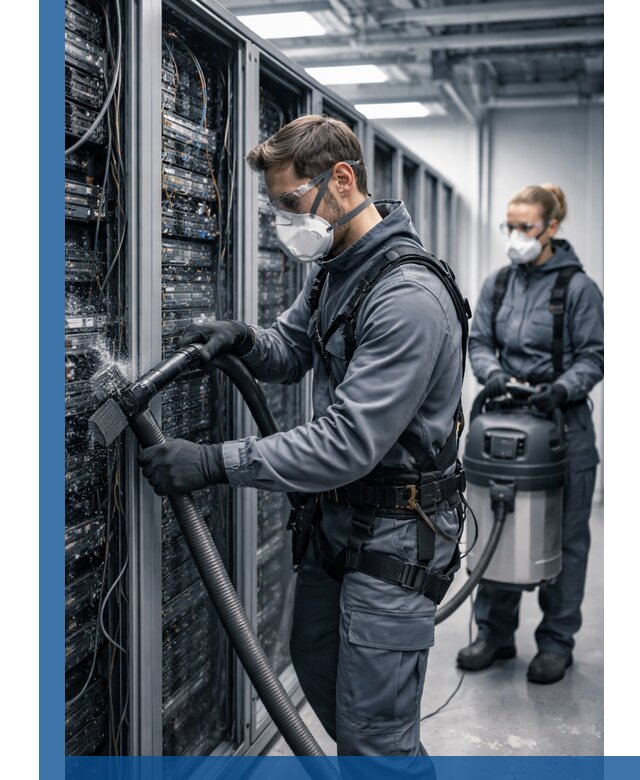 Обеспыливание серверной комнаты в Владивостоке, профессиональная очистка