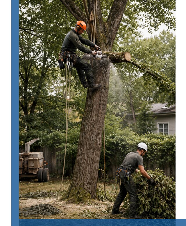Кронирование деревьев в Владивостоке, безопасная высотная обрезка