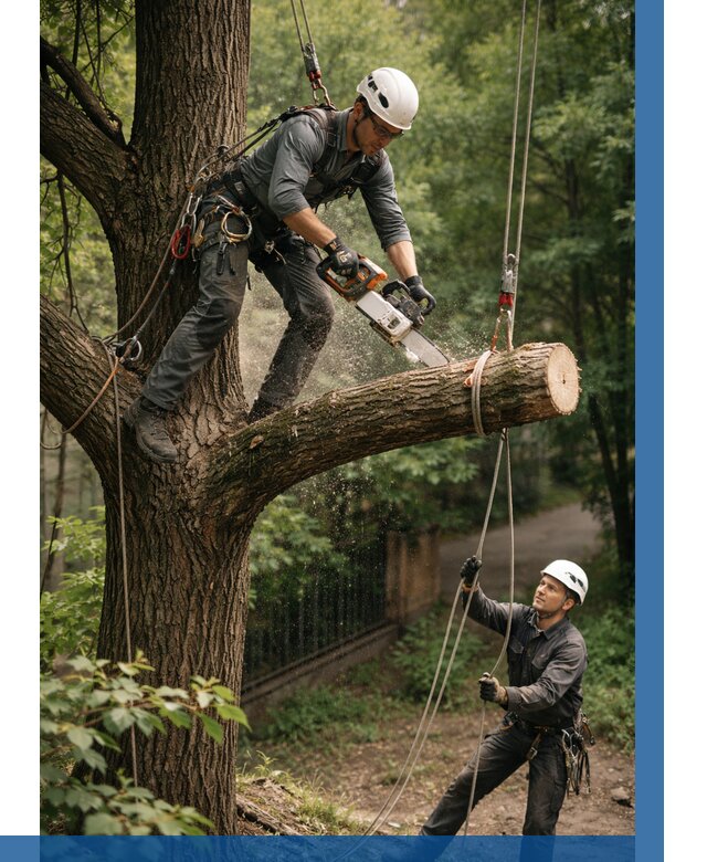 Спил деревьев альпинистами в Владивостоке от 8133 р. | ВЫСОТНИК-Влд