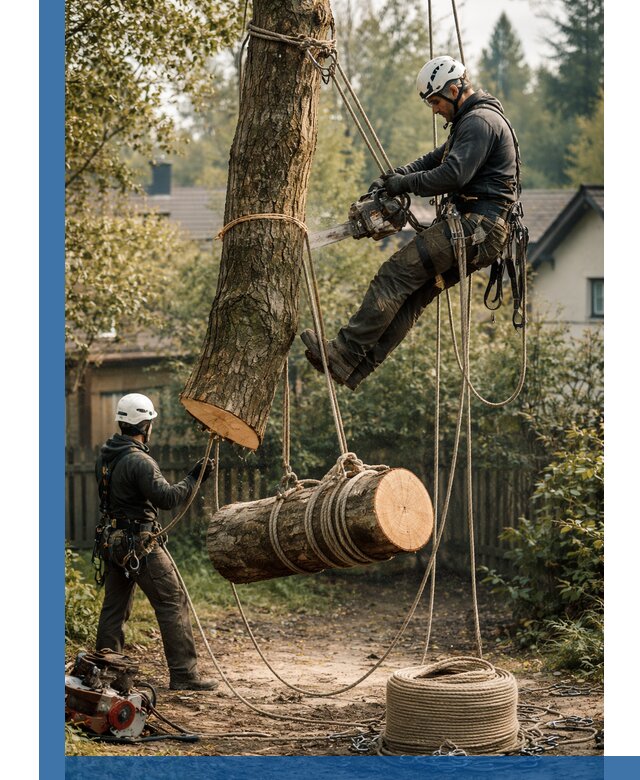 Валка деревьев частями в Владивостоке, безопасно и аккуратно