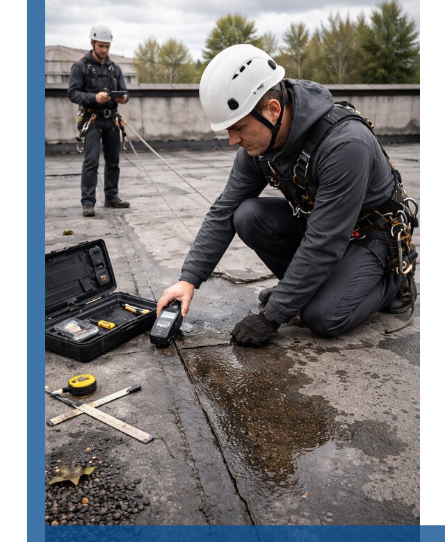 Обследование кровли на протечки и выявление дефектов в Владивостоке