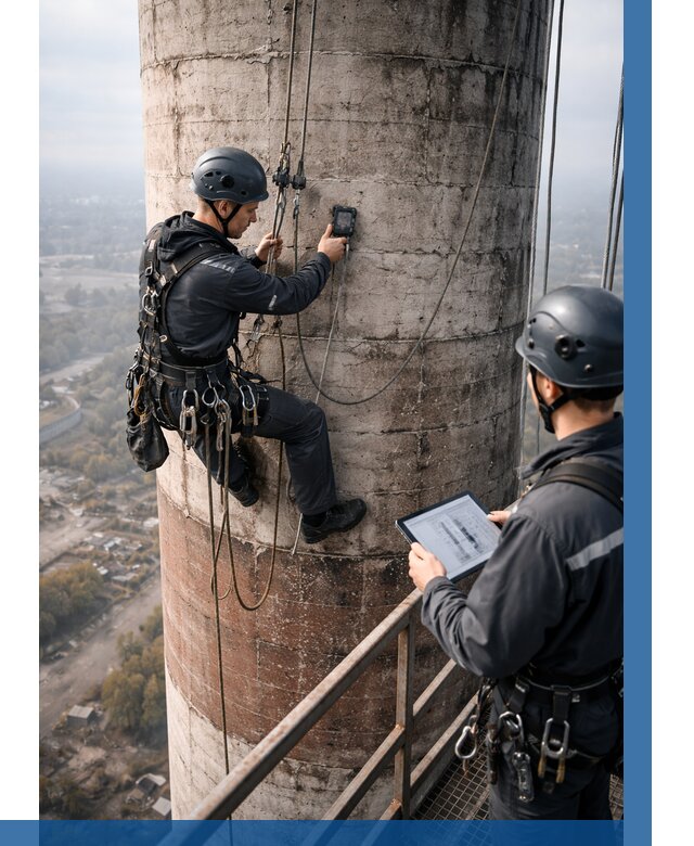 Обследование дымовой трубы в Владивостоке от 8133 р. | ВЫСОТНИК-Влд