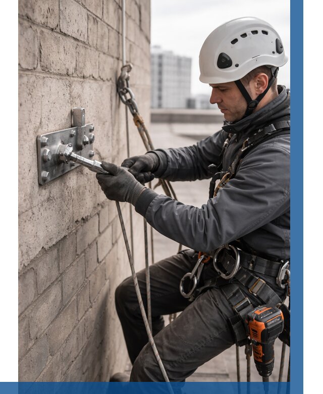 Установка анкерных точек в Владивостоке от 3558 р. | ВЫСОТНИК-Влд