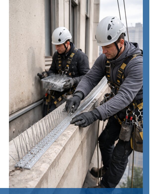 Установка шипов от птиц в Владивостоке от 864 р. | ВЫСОТНИК-Влд