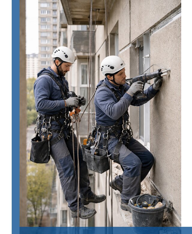 Промышленные альпинисты высотные работы и монтаж в Владивостоке